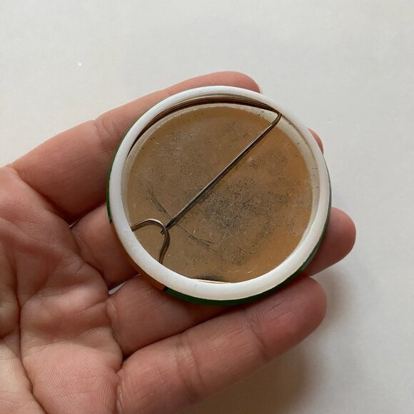 Official Rudolf Fan Club Pinback Button Christmas Xmas Holiday Badge - Picture 2 of 2